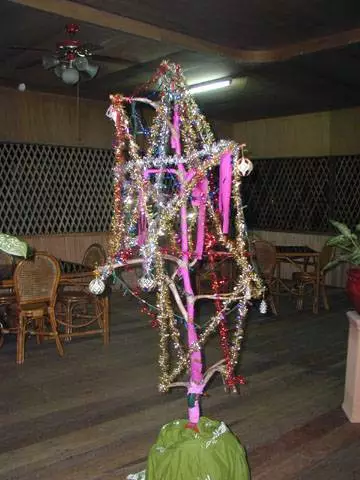 christmas tree in jungle