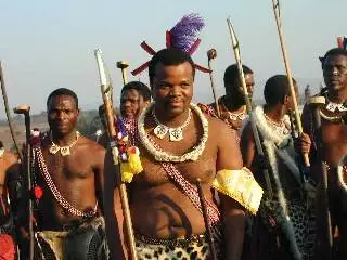Swalzilands konge til den årlige Reeddance i 2001